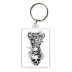 Брелок 5.7 x 4.1 см Череп-колонна