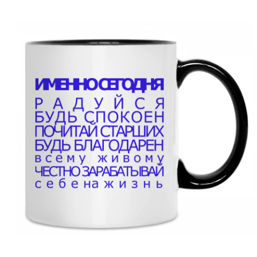 Кружка с принтом Принципы рэйки