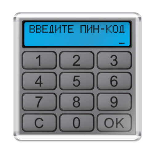 Магнит с принтом  Пин-код
