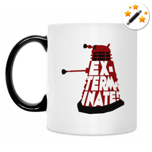 Кружка-хамелеон с принтом Dalek