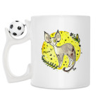 Кружка с футбольным мячиком