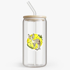 Банка с бамбуковой крышкой