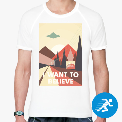 Спортивная футболка с принтом Секретные материалы Твин Пикса