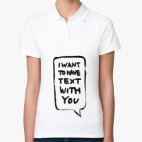 Женская рубашка поло