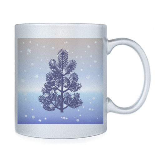 Кружка с принтом Ёлочка