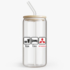 Банка с бамбуковой крышкой