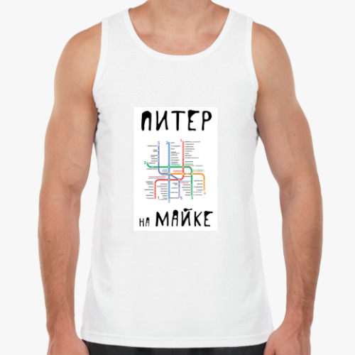 Майка с принтом ПИТЕР