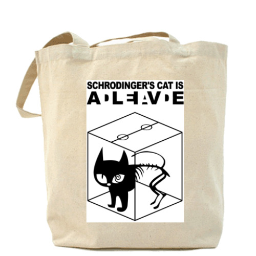 Сумка шоппер с принтом Кот Ш.