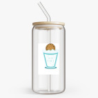 Банка с бамбуковой крышкой