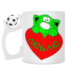 Кружка с футбольным мячиком