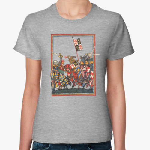 Женская футболка с принтом Сражение