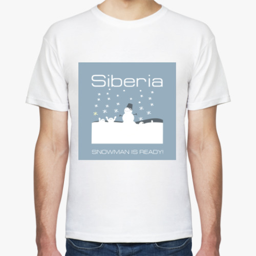 Футболка с принтом Siberia Snow-Man T-Shirt