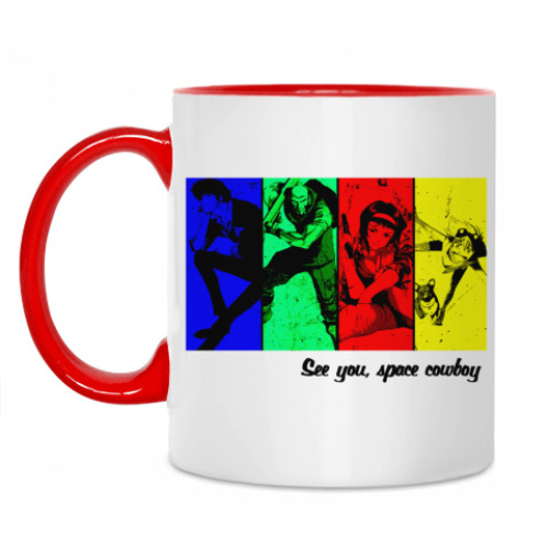 Кружка с принтом Cowboy bebop crew