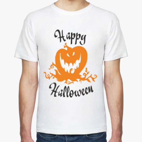 Футболка с принтом Happy Halloween!