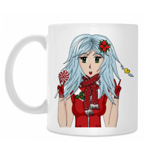 Кружка с принтом Зима