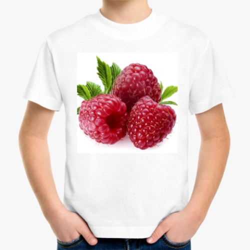 Детская футболка с принтом Малина