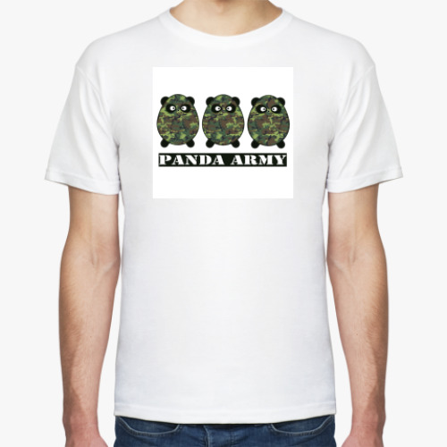 Футболка с принтом Panda Army
