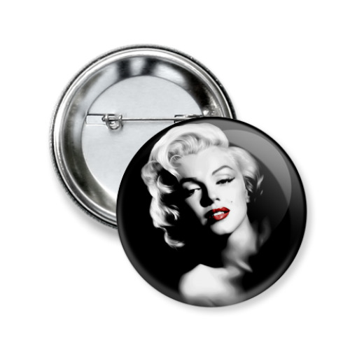 Значок 50мм с принтом  Marilyn Monroe
