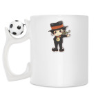 Кружка с футбольным мячиком