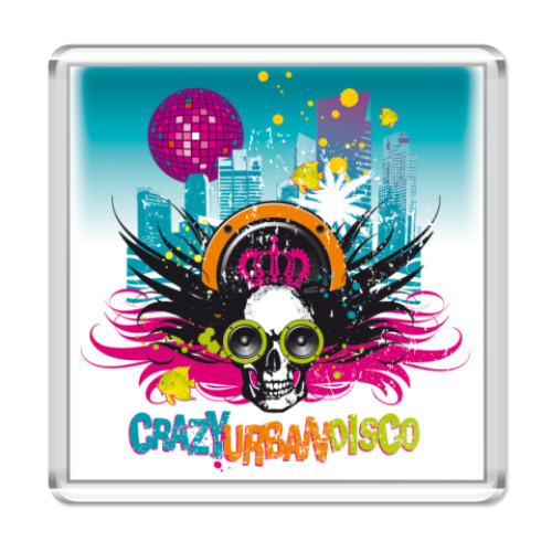 Магнит с принтом Музыка