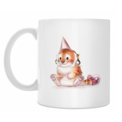 Кружка с принтом Тигренок