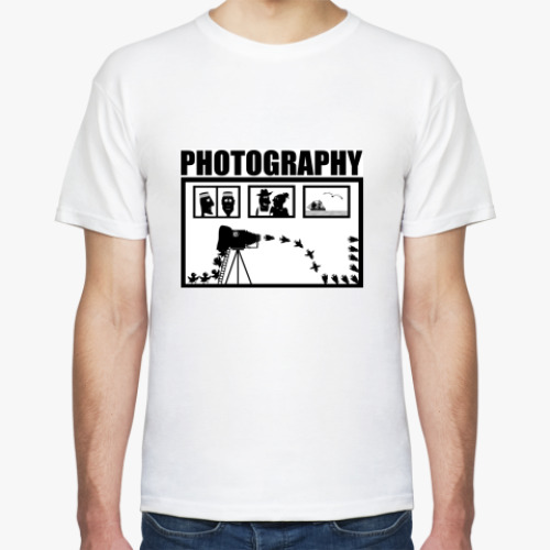 Футболка с принтом  фотограф