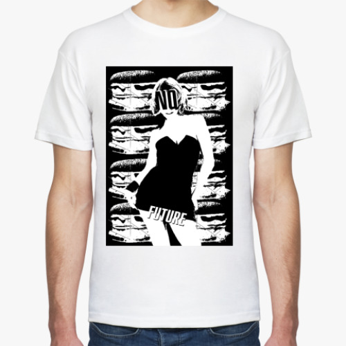Футболка с принтом No Future