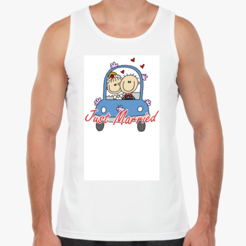 Майка с принтом Just Married