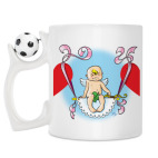 Кружка с футбольным мячиком