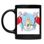 Кружка цветная UV-DTF