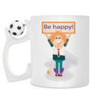 Кружка с футбольным мячиком