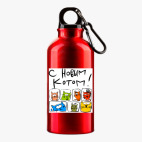 Металлическая бутылка 400 мл UV-DTF