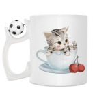 Кружка с футбольным мячиком
