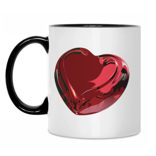 Кружка с принтом Сердце