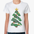 Классическая женская футболка   "НГ"