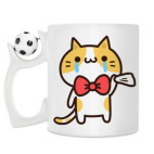 Кружка с футбольным мячиком