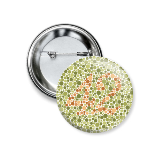 Значок 37мм с принтом   '42'