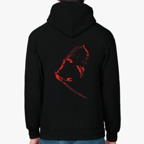 Толстовка худи с принтом Знаки Хищников