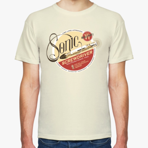 Футболка с принтом Sonic Screwdriver