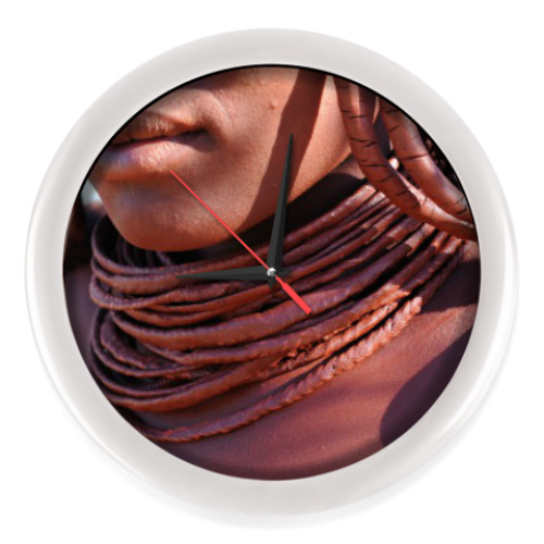 Настенные часы с принтом African Girl