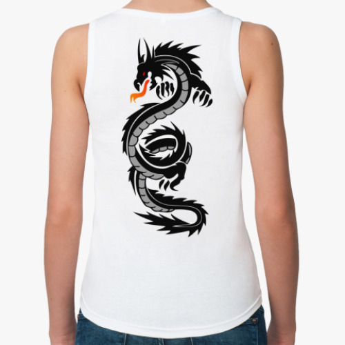 Женская майка с принтом Дракон