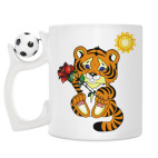 Кружка с футбольным мячиком