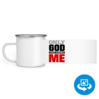 Кружка металлическая белая (круговая запечатка)