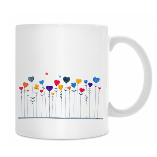 Кружка с принтом Люблю тебя