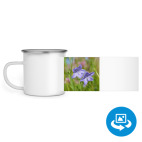 Кружка металлическая белая (круговая запечатка)