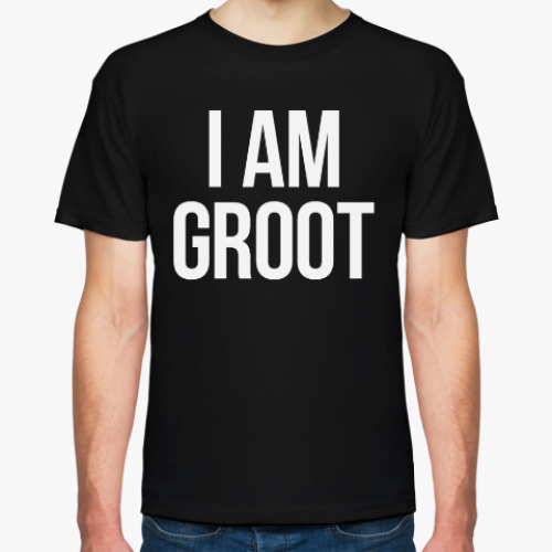 Футболка с принтом I AM GROOT как у Вина Дизеля