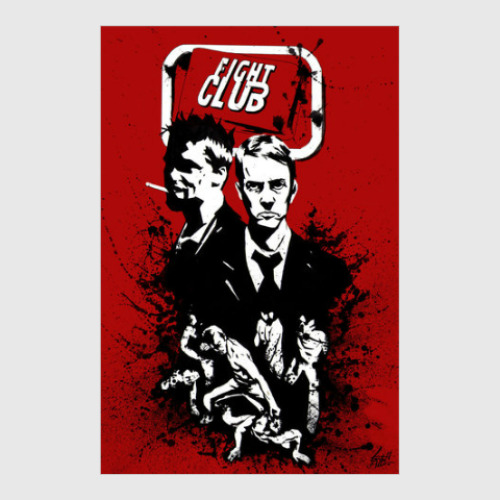 Постер с принтом Fight club