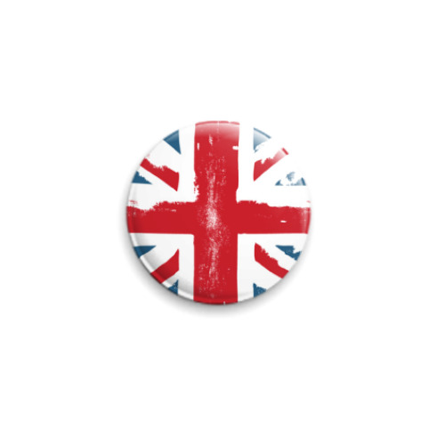 Значок 25мм с принтом UK Grunge