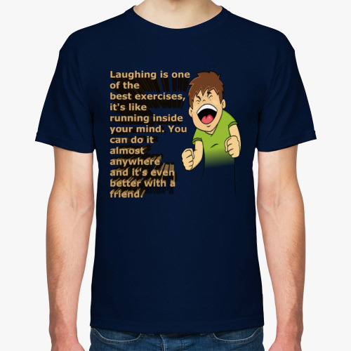Футболка с принтом Смех
