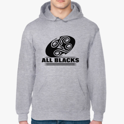 Толстовка худи с принтом All blacks ball